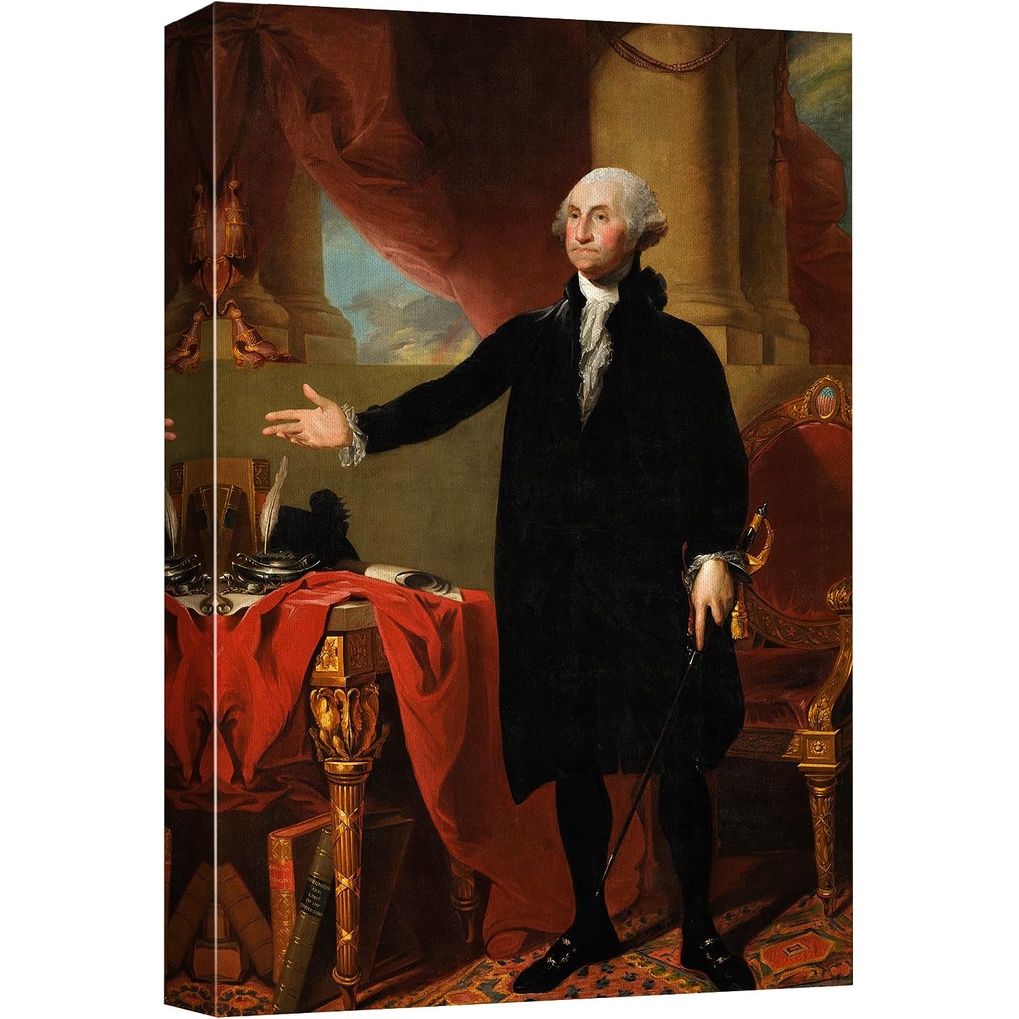 Canvas In Nghệ Thuật Treo Tường Chân Dung George Washington Trong Văn Phòng Người Văn Hóa Nhạc Pop C