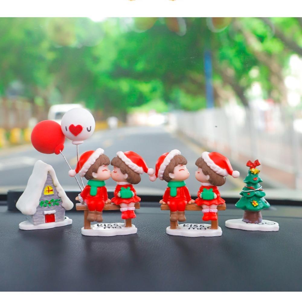 Yveta Kẹp Khuếch Tán Nước Hoa Để Bàn Trang Trí Nội Thất Xe Hơi Hình Cây Thông Noel Dễ Thương