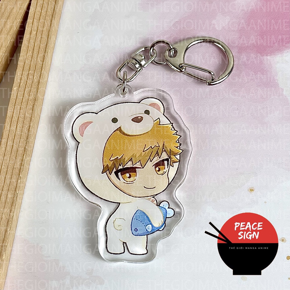 Móc khóa BLUE LOCK ver SỞ THÚ in hình anime chibi mica trong acrylic keyring dễ thương nagi bachira sae reo isagi
