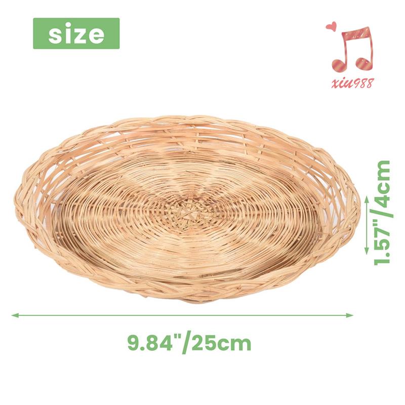 Giá Đỡ Đĩa Giấy Bằng Tre Hình Tròn 10 inch Có Thể Tái Sử Dụng Tiện Lợi Dành Cho Tiệc Dã Ngoại xiu988