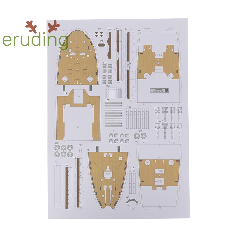 Bộ Mô Hình Tàu titanic 3d Bằng Giấy Tỉ Lệ 1: 400 diy