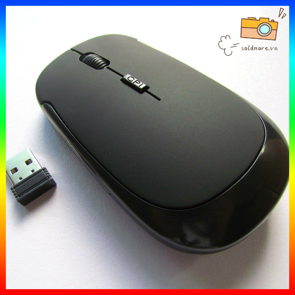 Chuột Không Dây Di Động PC Laptop Siêu Mỏng 1200 Dpi Mini Di Động Di Động