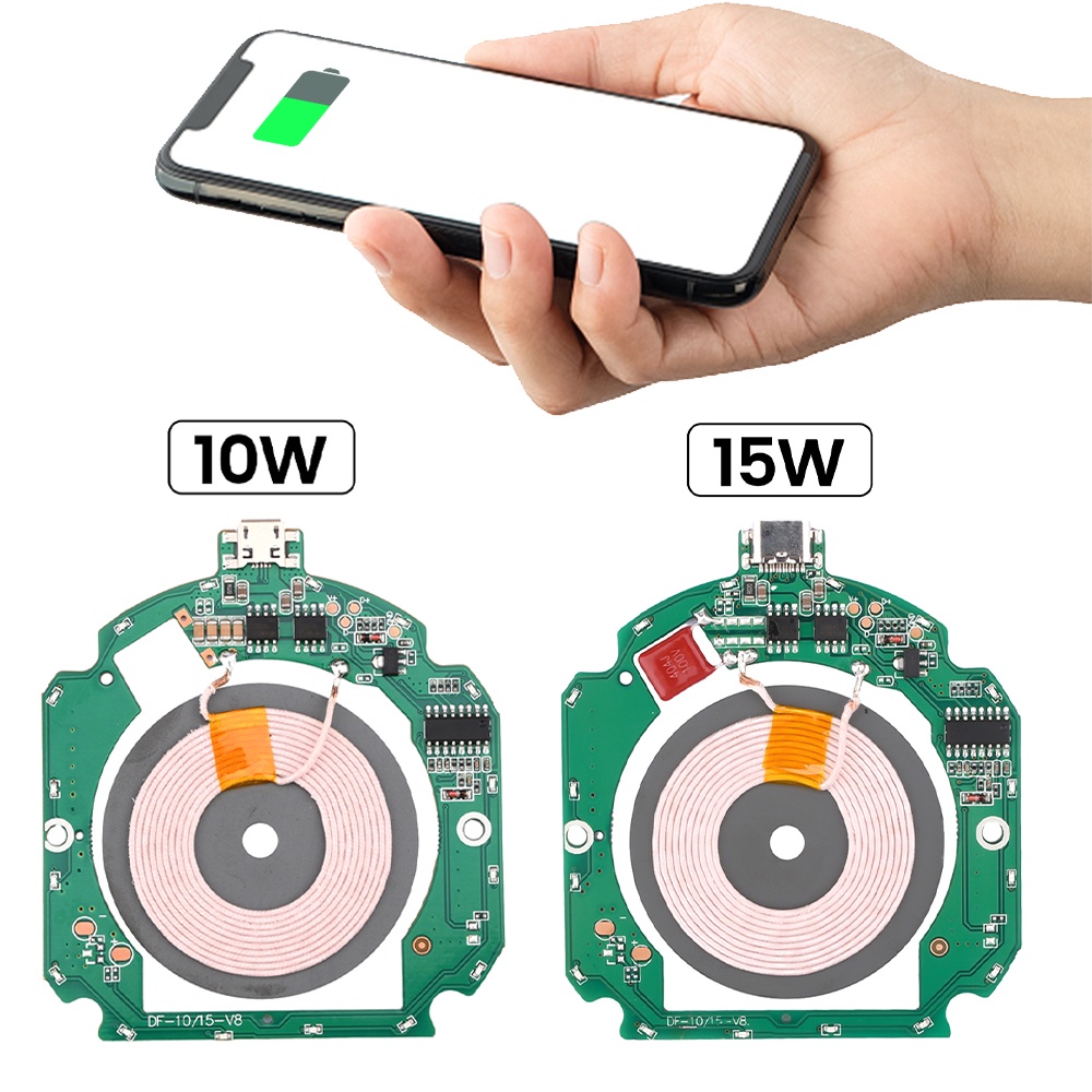 Aideepen Mô-Đun Sạc Nhanh Không Dây 10-15w 5v9v12v