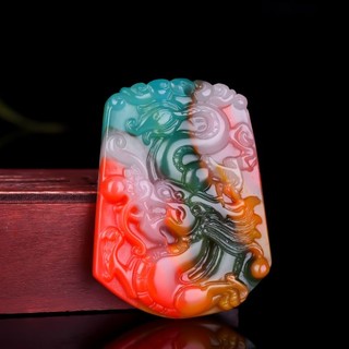 Mặt dây chuyền thương hiệu rồng cung hoàng đạo đầy màu sắc dành cho nam nữ Rồng đi dạo thế giới Mặt dây chuyền đơn giản thời trang