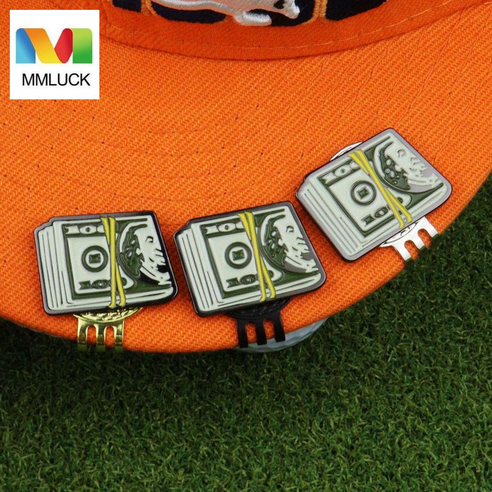 Mmluck Kẹp Đánh Dấu Vị Trí Mũ Đánh golf Hình Đô La Mỹ Dễ Sử Dụng