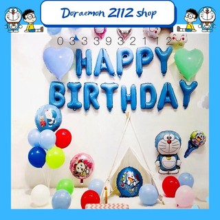 Combo bong bóng trang trí Sinh Nhật DORAEMON