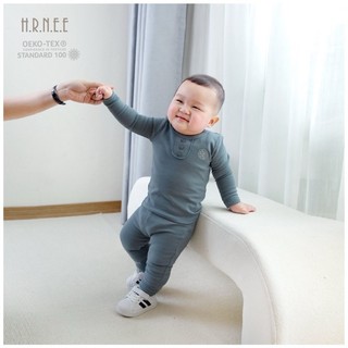 [HRNEE] Bộ dài tay nỉ lông mềm ấm (6-9M đến 3-4Y)