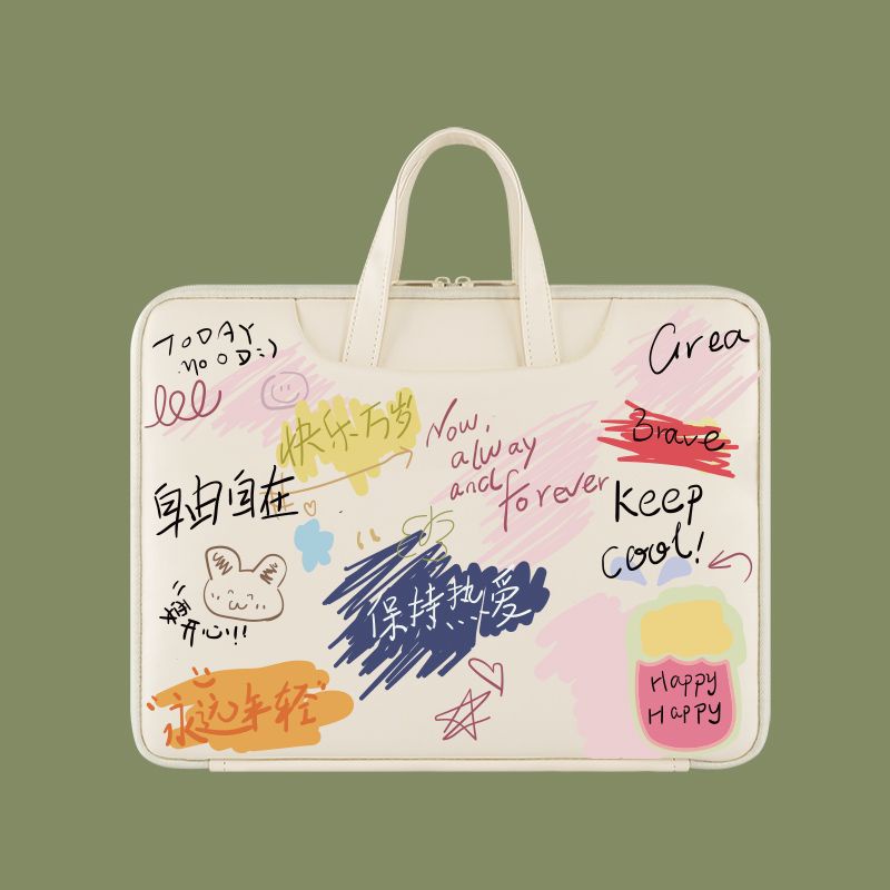 Dễ Thương Túi Đựng laptop Bằng Da pu Chống Nước Chống Sốc Họa Tiết Hoạt Hình Cho laptop 12 13.3 14.1 15 15.6 16.1inch