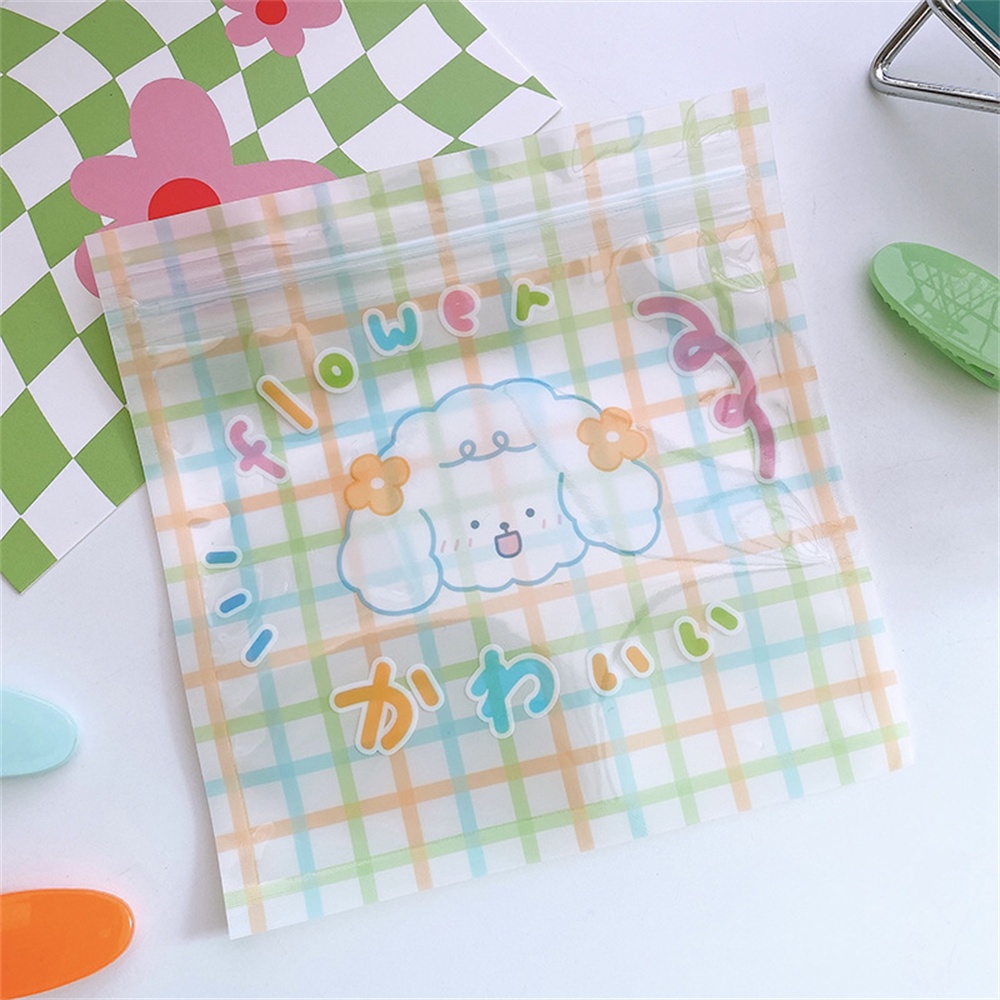 ⚡VẬN CHUYỂN NHANH⚡⚡ 1 Chiếc 13*13cm Quà Tặng Hoạt Hình Dễ Thương Bánh Quy Kẹo Túi đóng Gói Nhựa Tự Dính Cho Bánh Quy Gói Kẹo Thực   Túi Ziplock