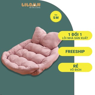 Nệm cho chó mèo - ổ nệm giường nằm nơ 2 in 1 cho chó mèo