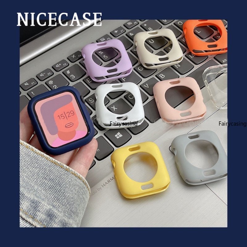 Ốp Bảo Vệ Bằng tpu silicon Cho iwatch ultra 2 49mm iwatch series 9 8 7 6 5 4 3 2 1 49