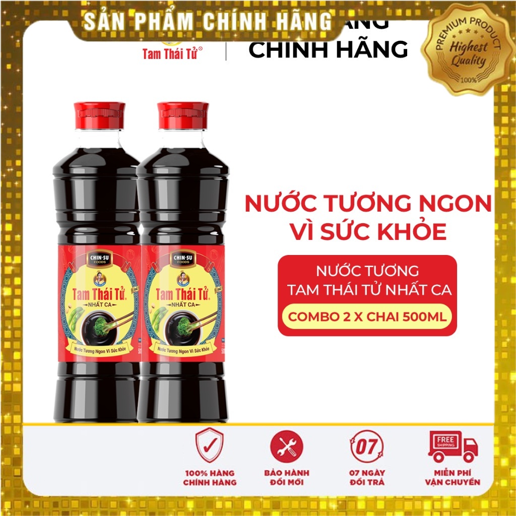 Combo 2 Nước Tương Tam Thái Tử Nhất Ca 500ml