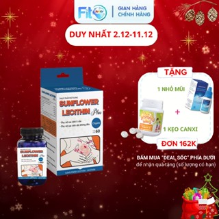 Viên Uống Thông Tia Sữa, Giảm Viêm Tắc Sunflower Lecithin Plus Fito Junior