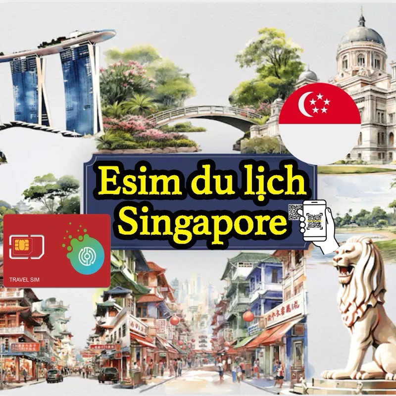 -𝐌𝐨𝐨𝐌𝐨𝐨- Sim du lịch Singapore. Chỉ bán esim du lịch Singapore. Đa dạng gói cước