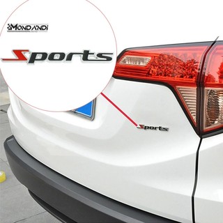 MONDANDI Nhãn Dán Chữ Sports 3D Bằng Kim Loại Chrome Trang Trí Xe Hơi Xe Tải
