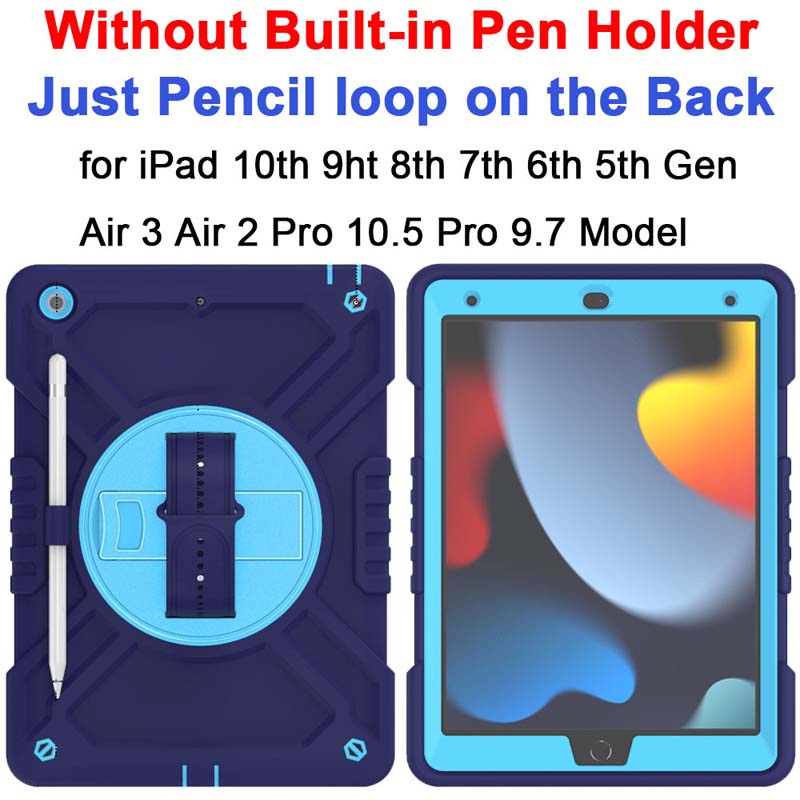 Ốp Bảo Vệ Máy Tính Bảng Chống Sốc Có Dây Đeo Vai Cho ipad pro 11 inch ipad air 5 / air 4, ipad 10th / 9th / 8th / 7th / 6th / 5th gen, mini 6