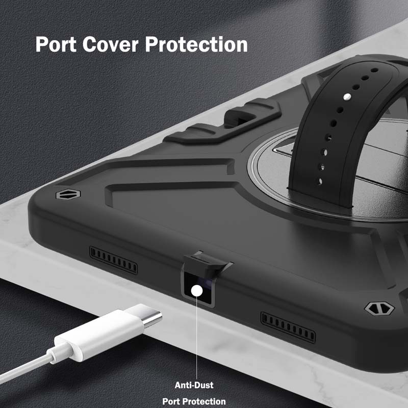 Ốp Máy Tính Bảng Có Dây Đeo Vai Và Giá Đỡ Xoay Chống Sốc Cho ipad pro 11 inch air 5 / air 4 10th / 9th / 8th / 7th / 6th / 5th gen mini 6