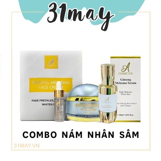 Combo Kem Face Serum Nám Ginseng Melasma A Cosmetics Mỹ Phẩm Phương Anh