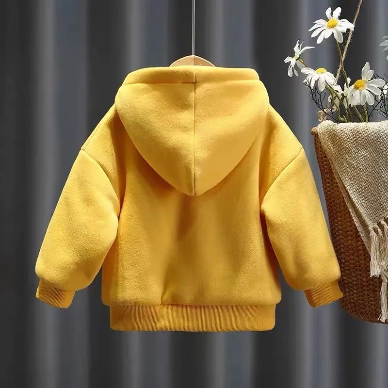 Áo Nỉ Tay Dài Dáng Rộng Có Túi In Hình Gấu Phong Cách Hàn Quốc Thời Trang Thu Đông Mới Cho Bé Gái