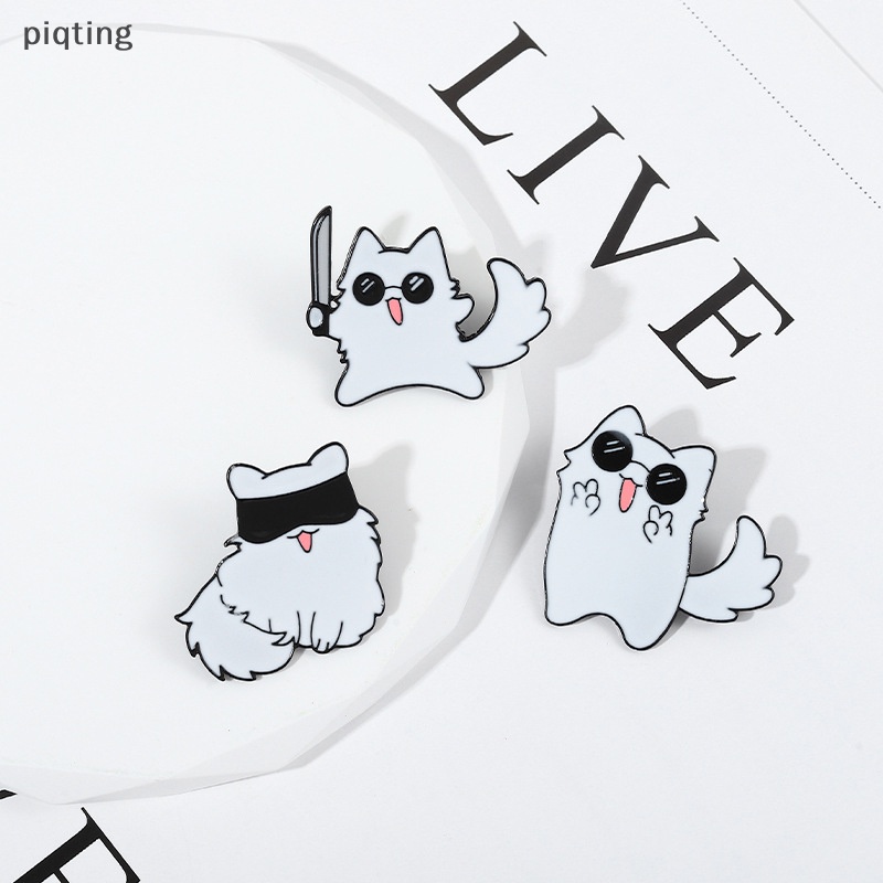 Huy Hiệu Cài Áo Ba Lô Hình anime gojo satoru Cat Menmel pin kawaii Đáng Yêu