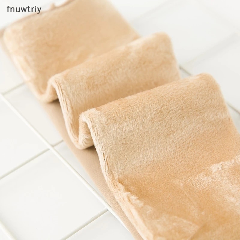 Vớ Nhung Dày Mềm Giữ Ấm Mùa Đông Màu Trơn Đơn Giản Cho Nữ