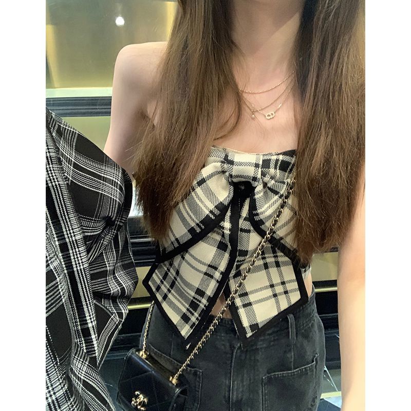 Áo Ống Thắt Nơ Phong Cách Hàn Quốc Thời Trang Mùa Hè Hàng Mới Dành Cho Bạn Nữ