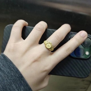Nhẫn Đồng Hồ Mạ Vàng Cho Cặp Đôi