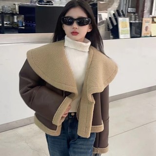 Áo khoác giả lông một mảnh thời trang mùa đông cho bé gái