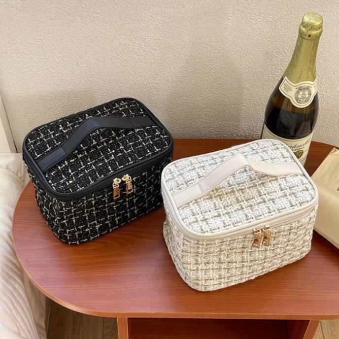 Túi Đựng Mỹ Phẩm Đan Len Chống Ẩm Không Thấm Nước Tiện Dụng