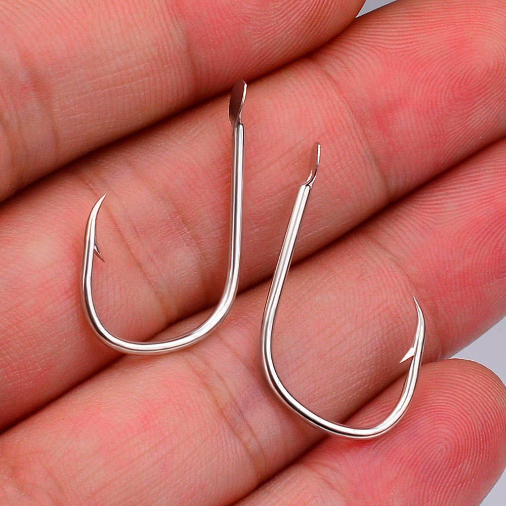 Proberos Set 50 Lưỡi Câu Cá Thẳng 17 # - 19 # Bằng Thép carbon Chất Lượng Cao