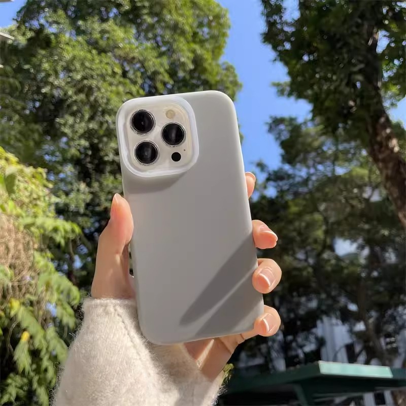 Ốp Điện Thoại Silicon Dẻo Màu Thạch Cao Cấp Chống Sốc Cho iphone 15 14 pro 11 12 13 pro max iphone