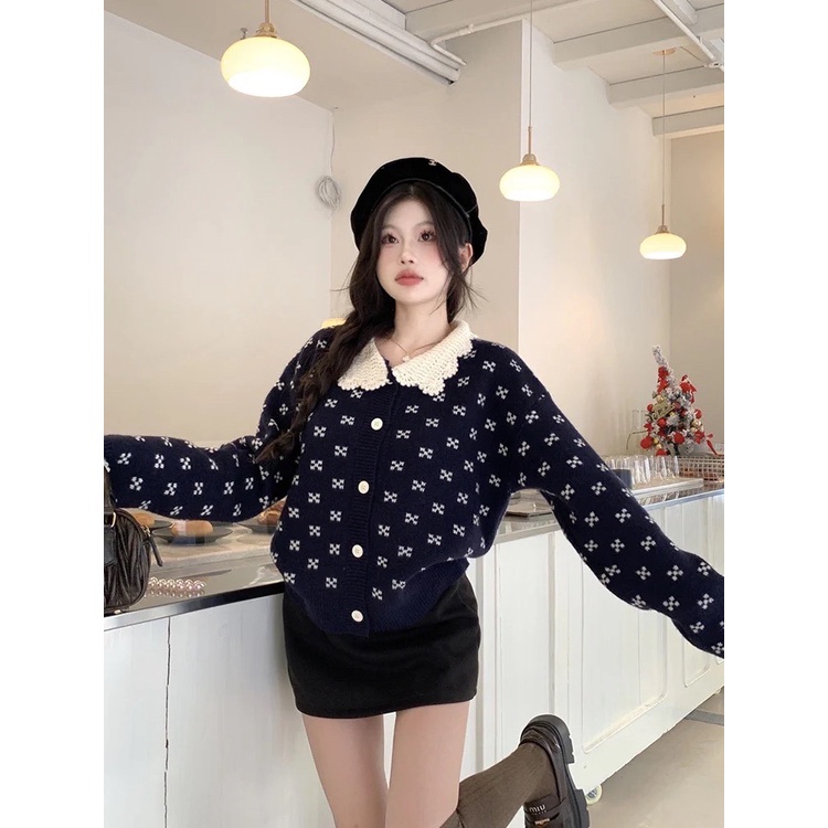 ÁO CADIGAN PHỐI LEN TIỂU THƯ