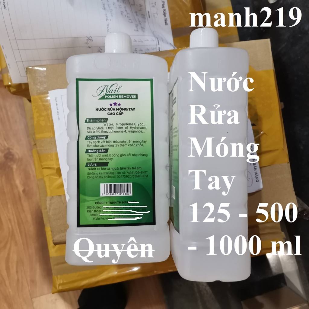 Nước rửa móng tay ủ phá lau sơn gel nail