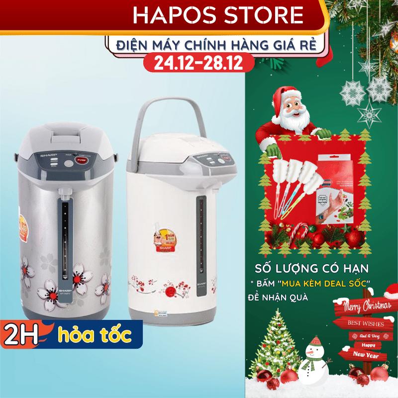 Bình thủy điện Sharp 4 Lít đun nước nóng Chính hãng, giữ ấm pha trà, pha sữa cho bé KP-Y40PV/CU/RD/SS - HAPOS OFFICIAL