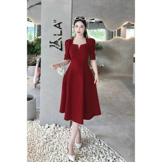 Đầm nữ kiểu dáng sang trọng , váy dạ nhung thời trang dạ hội dành cho nữ