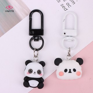 Móc khóa hình gấu trúc màu trắng đen dễ thương mới