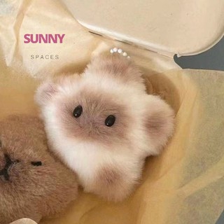 [Sunny Spaces] Capybara Sang Trọng Doll Star Squeak Phim Hoạt Hình Ngôi Sao Móc Khóa Mặt Dây Chuyền Búp Bê Nhồi Bông Mềm Ba Lô Túi Ô Tô Móc Khóa Trang Trí Nhẫn Quà Tặng Trẻ Em mới