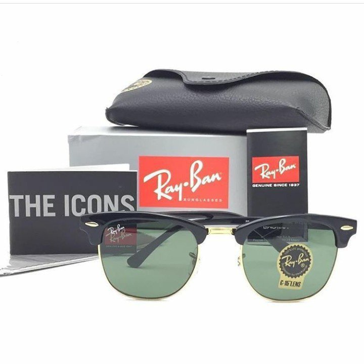 RAYBAN Ống kính Clubmaster chống tia cực tím chính hãng