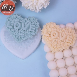 1 khuôn silicon làm đá / chocolate hình hoa hồng / trái tim diy