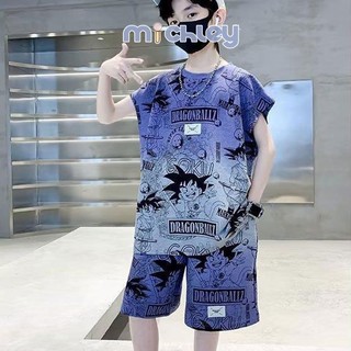 Bộ quần áo thể thao không tay thời trang mùa hè mới cho bé trai