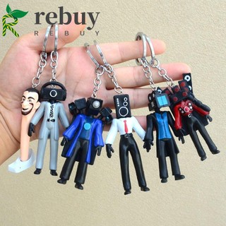 Rebuy skibidi bop bop móc khóa xe hơi toilet tv man man man skibidi dop hoạt hình skibidi bop bop resin cho nữ