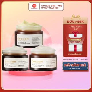 Kem dưỡng ẩm thạch Cocoon cấp ẩm, ngừa mụn, sáng da từ bí đao, hoa hồng, nghệ Hưng Yên 30ml - 100ml