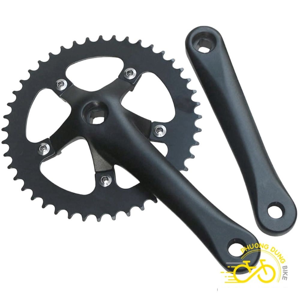 Đùi đĩa (Giò dĩa) xe đạp 1 tầng cơ bản 5 chấu Fixed Gear 44T