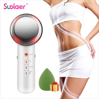 Suolaer EMS Massage Mặt Và Cơ Thể Sonic Hồng Ngoại Cavitation Fat Burner Body Shaper Máy