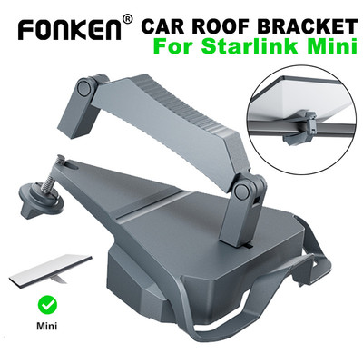 Dành cho giá đỡ mái ô tô Mini Starlink Giá đỡ gắn hợp kim nhôm Tương thích với bộ chuyển đổi ống Mini Starlink