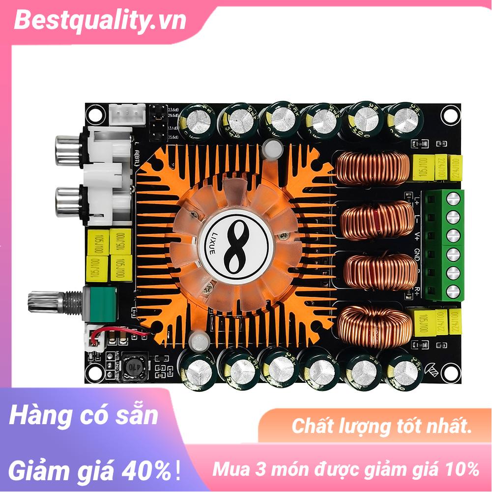 Bảng Mạch Khuếch Đại Âm Thanh hifi Kênh Kép tda7498e 2.0 160wx2 dc 12v-36v Có Thể Điều Chỉnh