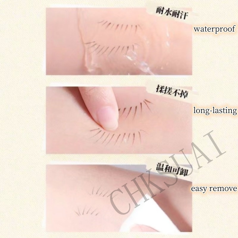 Bút kẻ mắt HUAQING hai đầu dạng lỏng lâu trôi chống thấm nước không nhòe