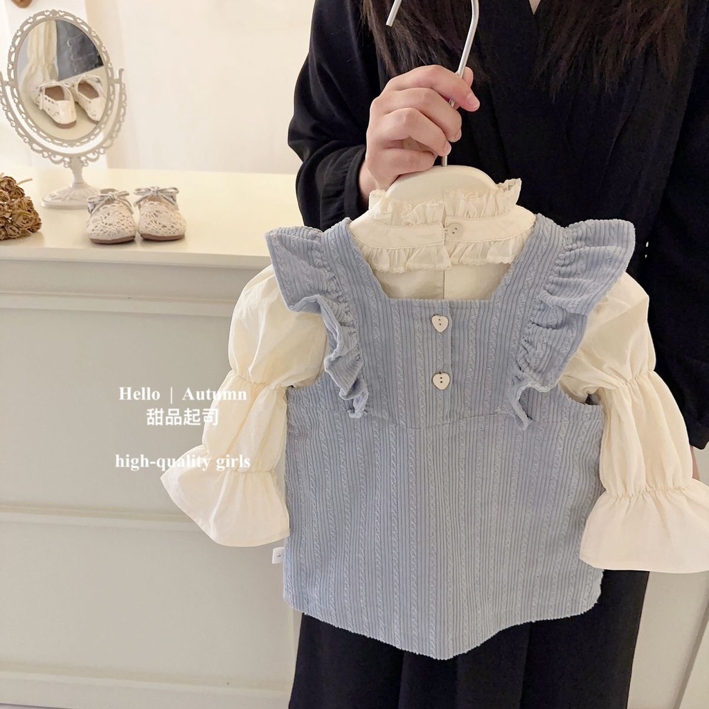 Bộ Áo Sweater In Họa Tiết Hoạt Hình Phong Cách Hàn Quốc Thời Trang Mùa Thu Cho Bé Gái