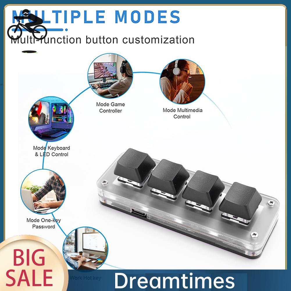 Bàn Phím Chơi Game 3 / 4 Nút rgb macro 1.vn Chuyên Dụng