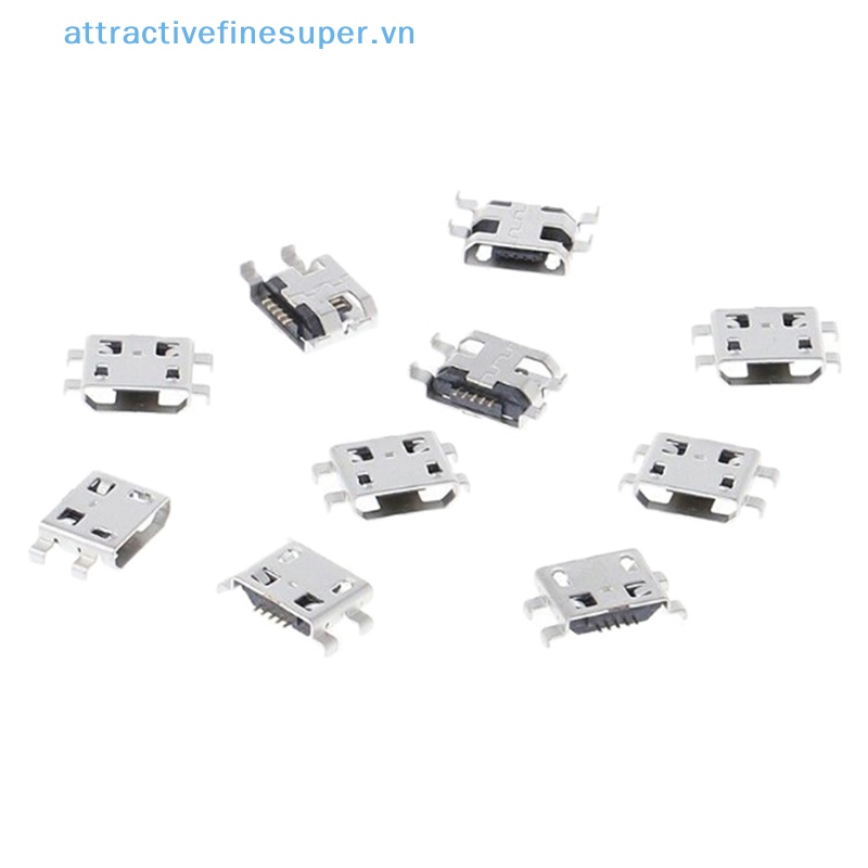 Afs Set 10 Đầu Nối Cổng Sạc type b micro usb 5 pin